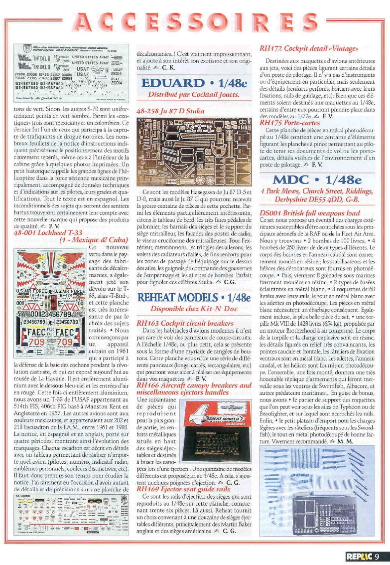 Replic 089 - Fieseler Storch &pwd= MS 502 Griquet, Tupolev SB-2